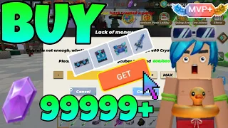 I Bought 9999 Crystal For Dragon Set Armor in SkyBlock Blockman go