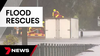 Frantic rescues, homes swamped in South East Queensland flood emergency | 7 News Australia