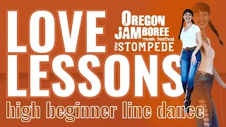 "LOVE LESSONS" Line Dance | OJam PNW Stompeders | Kat Nichols