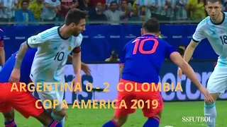 Argentina 0 vs 2 Colombia Copa America 2019 Resumen y Goles