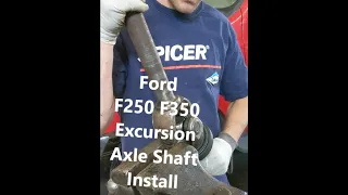 How To Install Axle shaft Vacuum And Dust Seal On Ford F250 F350 Excursion Superduty 1999-2004