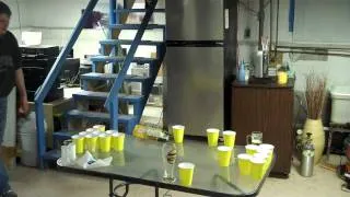 Beer Pong Montage (slow motion shots)