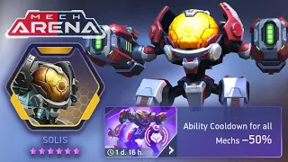 Most Brocken Solis with -80% cooldown mod | Mech Arena