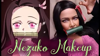 Nezuko (Demon Slayer) Cosplay Makeup