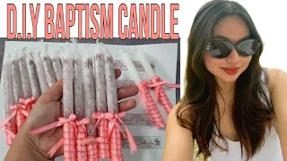 HOW TO MAKE A PERSONALIZED BAPTISM CANDLE | Sheryll Frays