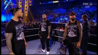 Roman Reigns asks for an explanation from The Usos - WWE Smackdown 11/5/21