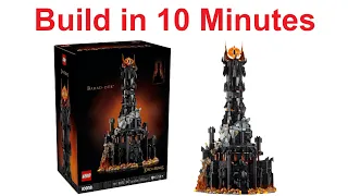Building the LEGO Lord of the Rings: Barad-dûr in 10 minutes #10333