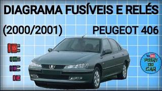 DIAGRAMA FUSÍVEIS E RELÉS PEUGEOT 406 2000/2001 @pointdocar