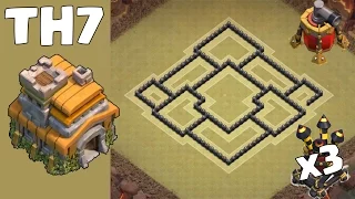 Clash of Clans - Town Hall 7 (Th7) War Base With 3 Air Defenses - Anti Everything | Anti Dragon