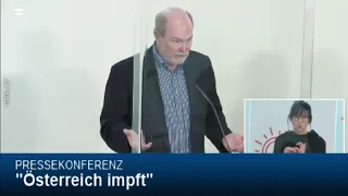 Pressekonferenz: "Österreich impft" - 12.3.2021 - Kollaritsch, Mursch-Edlmayr, Potzmann, Szekeres