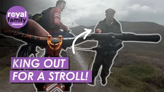 'Is That The King?!' - Mountain Bikers 'Bump Into' King Charles Out For A Walk in Scotland