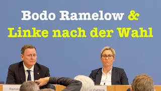 Bodo Ramelow & die Vorsitzenden der Linken nach der Wahl in Thüringen | BPK