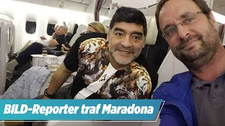 BILD-Reporter erinnert sich: Maradona schoss sich neben mir im Flugzeug ab