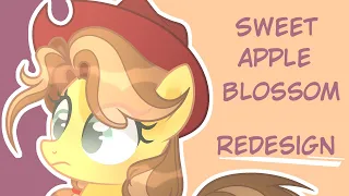 MLP (SpeedPaint) Next Gen || (Redesign) Sweet Apple Blossom || Part Ⅰ