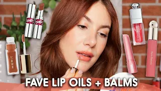 MY FAVORITE LIP OILS & GLOSSY BALMS! 💄💦