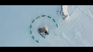 Ski touring summit with DJI Mavic 2 Pro