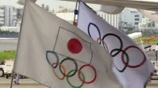 Olympic flag arrives in Tokyo for 2020 Games