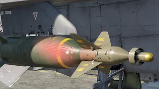 Trying the Mk.13 guided bomb mounted on a Jaguar Gr1A  for the first time.(No comment)