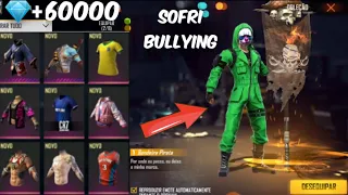 SOFRI BULLYING POR NÃO TER SKINS ENTÃO GASTEI 60000 DIAMANTES NO FREE FIRE