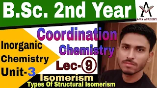 Coordination Compounds B.Sc. 2nd Year In Hindi | Unit-3 | Isomerism In Coordination Compounds | L-9