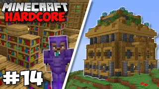 I Built A Huge LIBRARY For Enchanted Books! - Minecraft 1.18 Hardcore (#14)