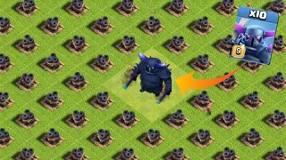 Level 1 Multi Mortar Base vs All Max Troops & Pets | Clash of Clans