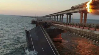 Крымский мост разрушен. Путин в бешенстве.