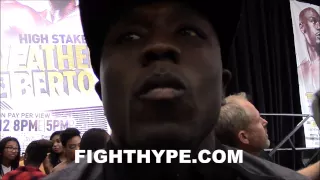 ANDRE BERTO DESCRIBES IN-RING ACTION WITH FLOYD MAYWEATHER; RECALLS BEST WEAPON & TRASH TALK