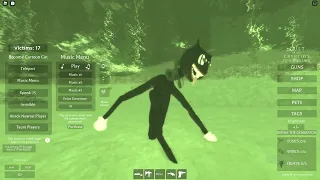 Playing as cartoon cat, Cult Of The Cryptids, chapter 1. (Roblox)