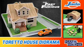 Jada Nano Scene Toretto House - The Fast and the Furious Diorama Set