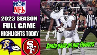 Baltimore Ravens vs San Francisco 49ers FULL GAME 3rd QTR (12/25/23) WEEK 16 | NFL Highlights 2023