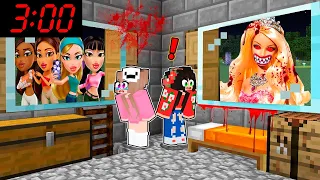 AS BRATZ E A BARBIE EXE APARECERAM NA NOSSA JANELA ÁS 3:00 DA MADRUGADA NO MINECRAFT