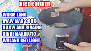 Rice cooker may ilaw pero hindi umiinit, ayaw mag-cook warn lang, hilaw ang sinaing, hindi makaluto.