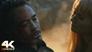 Avengers: Endgame (2019) - Death Tony Stark scene [4K 60fps]