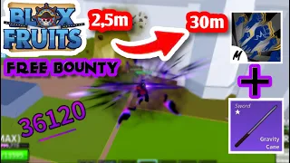 Gravity Cane Actualy The Best Sword? Godhuman + Gravity Cane One Shot Combo |Blox Fruits|