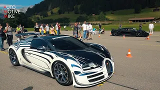 One-off Bugatti Veyron Grand Sport Vitesse L'Or Blanc - Drag Racing + CRASH