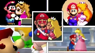 Evolution Of Mario GETTING KISSED By Princess Peach - VALENTINE'S DAY SPECIAL (1990-2017)