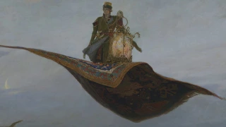 Ковер самолет, Васнецов - обзор картины