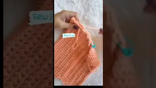 Easy Crochet Clutch Bag | Extended Single Crochet #short