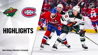 NHL Highlights | Wild @ Canadiens 10/17/19