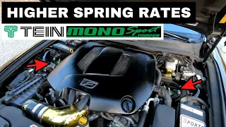 Increasing LEXUS ISF TEIN Coilover Spring Rates Improved Handling So Much