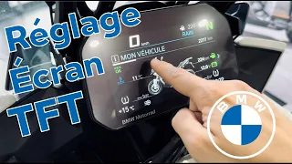 Réglages de l’écran TFT BMW