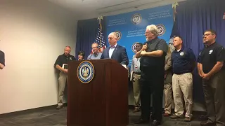 Gov. Edwards talks about Hurricane Nate Friday (Oct. 6).