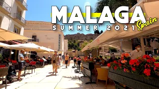 Malaga City Spain Latest Update July Summer 2021 Costa del Sol | Andalucía, España [4K 60fps]