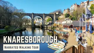 KNARESBOROUGH | 4K Narrated Walking Tour | Let's Walk 2022