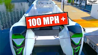 Worlds Fastest Center Console Fishing Boat! (On water) Fort Lauderdale International Boat Show.