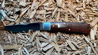 Great Eastern Cutlery #72 Brown Burlap Micarta Cody Scout Knife. An Impressive Locking Traditional!