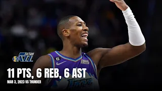 Kris Dunn (11 PTS, 6 REB, 6 AST, 3 STL) Jazz Highlights vs Thunder: All Possessions (3/3/23)