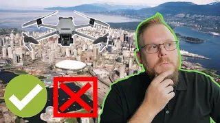 Can I fly my drone in downtown Vancouver?