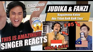 Bagaimana Kalau Aku Tidak Baik Baik Saja - Judika & @Fanzi Ruji | SINGER REACTION